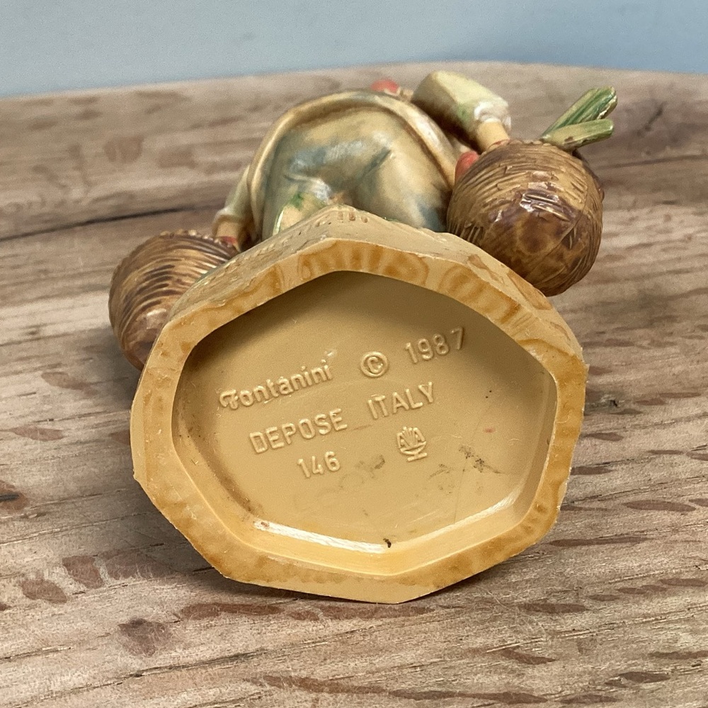🟠 Vintage & Retired - Fontanini 5” Collection - Nathan the Produce Peddler # 146 - Picture 8 of 12